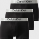 3PACK Boxer CALVIN KLEIN Microfibra Negro