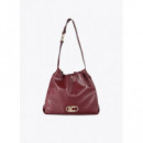 Bolso  Shopper Efecto Piel con Logo Lc O  LOLA CASADEMUNT