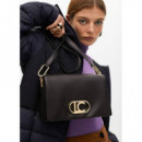 Bandolera Efecto Piel con Tres Compartim  LOLA CASADEMUNT