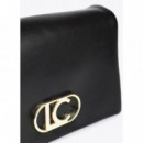 Bandolera Efecto Piel con Tres Compartim  LOLA CASADEMUNT