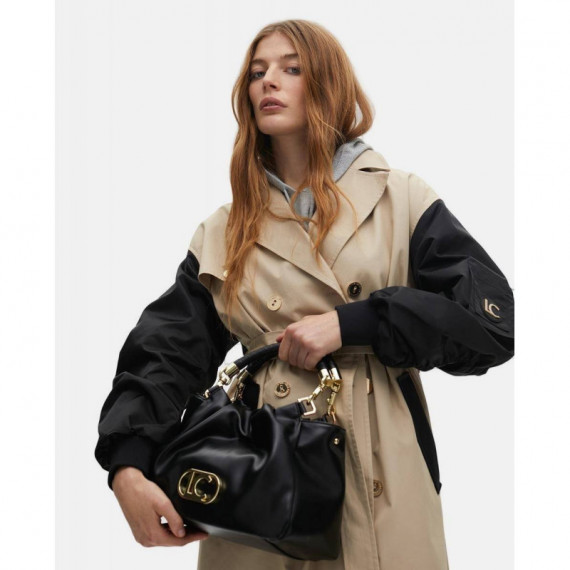 Bolso Bandolera Efecto Piel con Asa Tren  LOLA CASADEMUNT