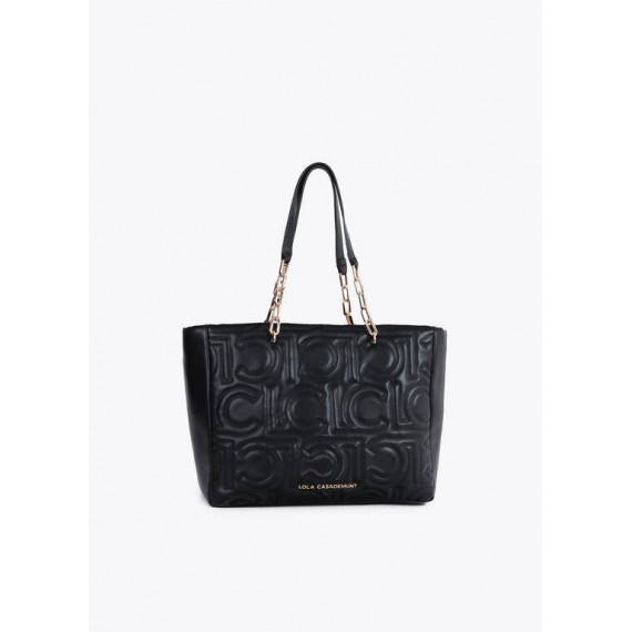 Shopper Acolchado Logotipada en Efecto P  LOLA CASADEMUNT