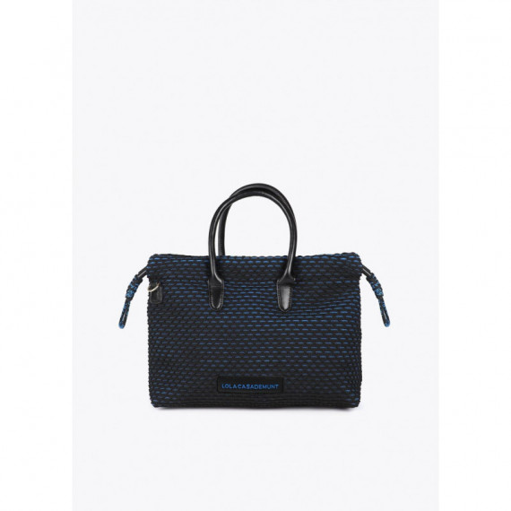 Bandolera Tejido Rejilla Interior Azul N  LOLA CASADEMUNT