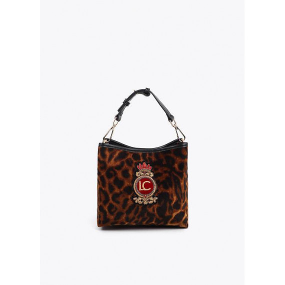 Bolsito Tejido Animal Print Parche Escud  LOLA CASADEMUNT