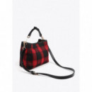 Bolsito Tejido Cuadros Parche Escudo Roj  LOLA CASADEMUNT