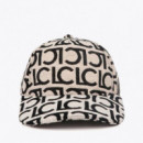 Visera Logotipada Negro-crudo  LOLA CASADEMUNT