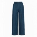 Pantalones ICHI Aubery Washed Dark Blue