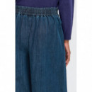 Pantalones ICHI Aubery Washed Dark Blue