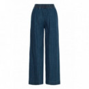 Pantalones ICHI Aubery Washed Dark Blue