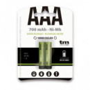 TM ELECTRON Pack 2 Pilas Aaa Recargable 700MAH