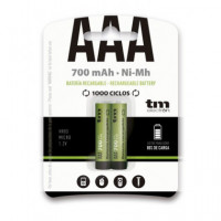 TM ELECTRON Pack 2 Pilas Aaa Recargable 700MAH