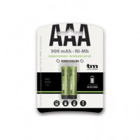 TM ELECTRON Pack 2 Pilas Aaa Recargable 900MAH