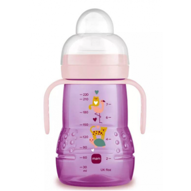 MAM Biberon Entrenamiento Rosa + 220 Ml