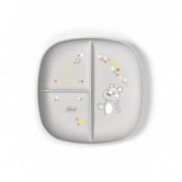 CHICCO Plato con 3 Compartimentos +12M Azul