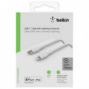 Cable Usb-c a Lightning BELKIN Blanco