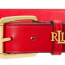 Cinturón Logo-keeper Leather  RALPH LAUREN
