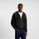 Sudadera Relaxed Fit en Felpa de Algodón con Capucha y Cremallera  HUGO BOSS