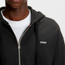 Sudadera Relaxed Fit en Felpa de Algodón con Capucha y Cremallera  HUGO BOSS