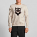 Sudadera Regular Fit con Estampado de Tigre  ANTONY MORATO