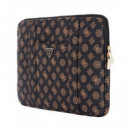 GUESS Funda Ordenador Portatil 13"-14" Peony Pocket Negra con Logo