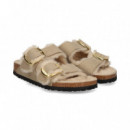 Pala 2 Hebillas Big Pelo Beige  BIRKENSTOCK