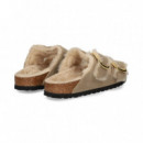 Pala 2 Hebillas Big Pelo Beige  BIRKENSTOCK