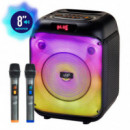 Altavoz Serie Pipper 8" con 2 Microfonos LARRYHOUSE 200W