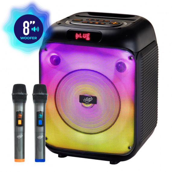 Altavoz Serie Pipper 8" con 2 Microfonos LARRYHOUSE 200W