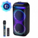 Altavoz Serie Bemol 2X8" con Microfono LARRYHOUSE 300W