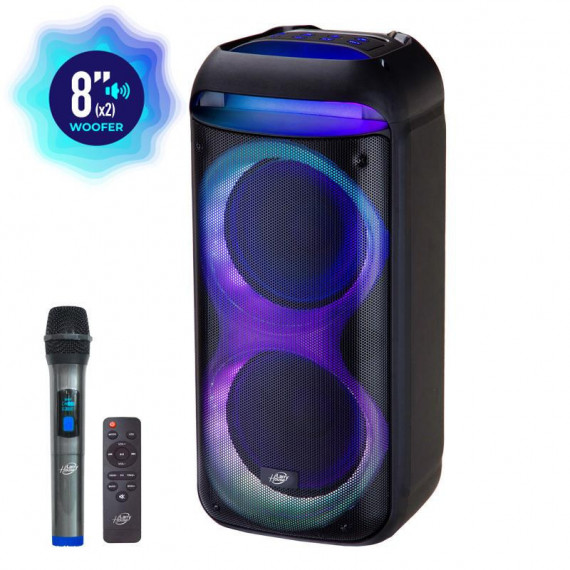 Altavoz Serie Bemol 2X8" con Microfono LARRYHOUSE 300W