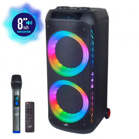 Altavoz Serie Vibrato 2X8" con Microfono LARRYHOUSE 500W