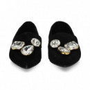 Bailarina Copete+strass ante Negro  RAS