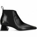 Botin Elastico Lados Piel Negro  RAS