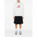 NEW BALANCE - athletics french terry logo hoodie - AHH - MT51512AHH/AHH