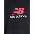 NEW BALANCE - athletics french terry logo hoodie - BK - MT51512BK/BK
