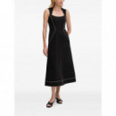 KARL LAGERFELD - Contrast Stitch Dress - 999 - A3W13032/999