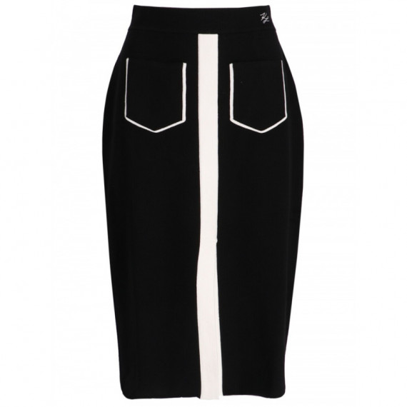 KARL LAGERFELD - Bw Knit Skirt - 101 - A3W12023/101