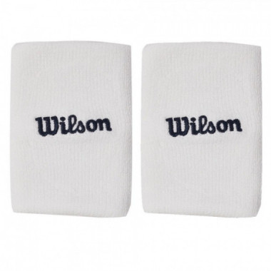 Pack de 2 Muñequeras Wilson U Wide Terry Blancas  WILSON PADEL