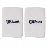 Pack de 2 Muñequeras Wilson U Wide Terry Blancas  WILSON PADEL