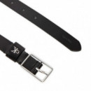 Cinturón de Piel Granulada con Logo  CALVIN KLEIN