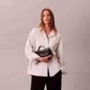 Bolso Tote con Herraje con Logo Monograma  CALVIN KLEIN