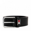 Cinturón Scanton con Logo y Hebilla Cuadrada  TOMMY HILFIGER