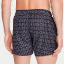 Bañador Tipo Shorts con Estampado de Logos y Cordón en la Cintura  HUGO BOSS