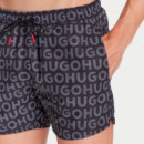 Bañador Tipo Shorts con Estampado de Logos y Cordón en la Cintura  HUGO BOSS