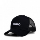 Gorra de Sarga de Algodón con Paneles de Malla  HUGO BOSS