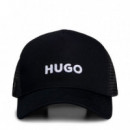 Gorra de Sarga de Algodón con Paneles de Malla  HUGO BOSS