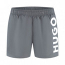 Bañador Tipo Shorts de Secado Rápido con Logo Estampado Vertical  HUGO BOSS