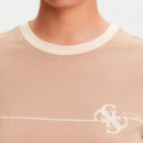 Camiseta con Logotipo Corte Slim  GUESS