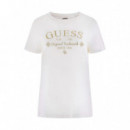 Camiseta con Logotipo Corte Regular  GUESS