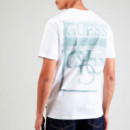 Camiseta con Logotipo en la Espalda Oversize  GUESS